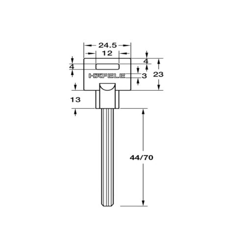 Chốt an toàn Hafele 911.62.357 inox mờ 106mm 3 kich thuoc chot an toan hafele 911 62 357 inox mo 106mm