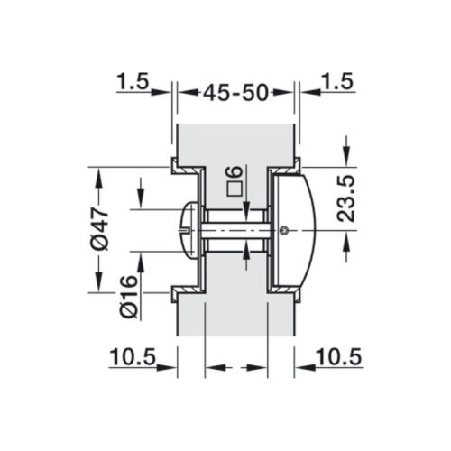 Khóa cửa trượt WC tay nắm âm Hafele 911.27.503 màu xám đen 3 kich thuoc khoa cua truot wc tay nam am hafele 911 27 503 mau xam den