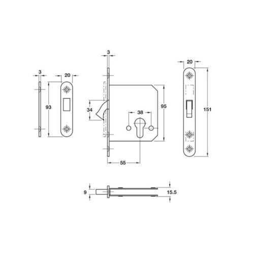 kich thuoc than khoa inox hafele 911 26 330 55 20mm