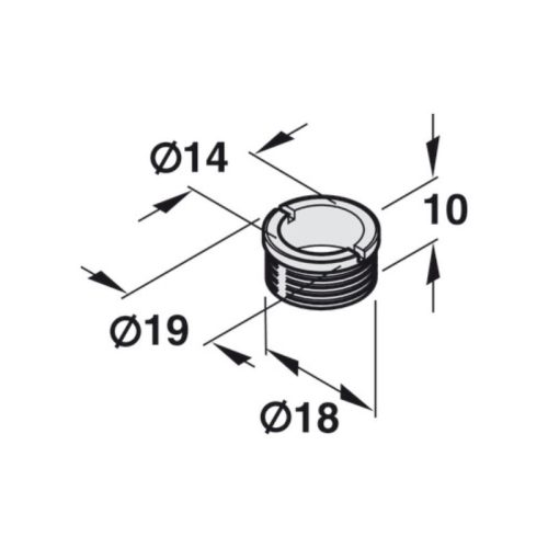 Vòng đệm cho khóa burget Hafele 911.61.065 3 kich thuoc vong dem cho khoa burget hafele 911 61 065