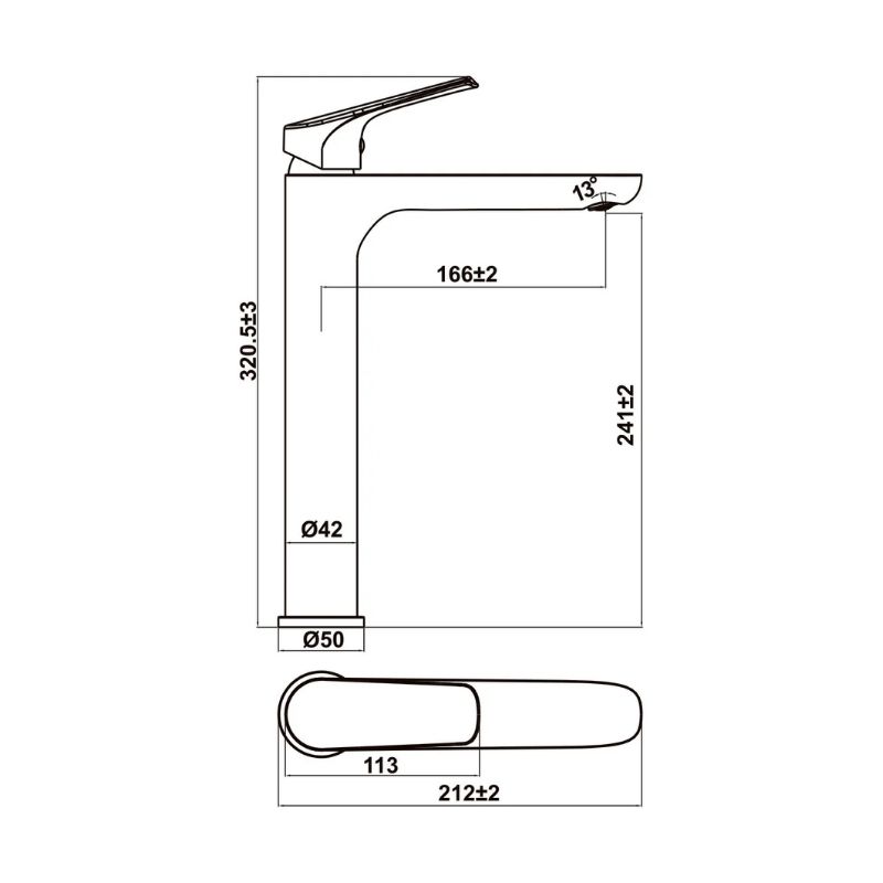 Vòi trộn lavabo Vigor II 240 Hafele 589.15.185 Vòi trộn lavabo Vigor II 240 Hafele 589.15.185